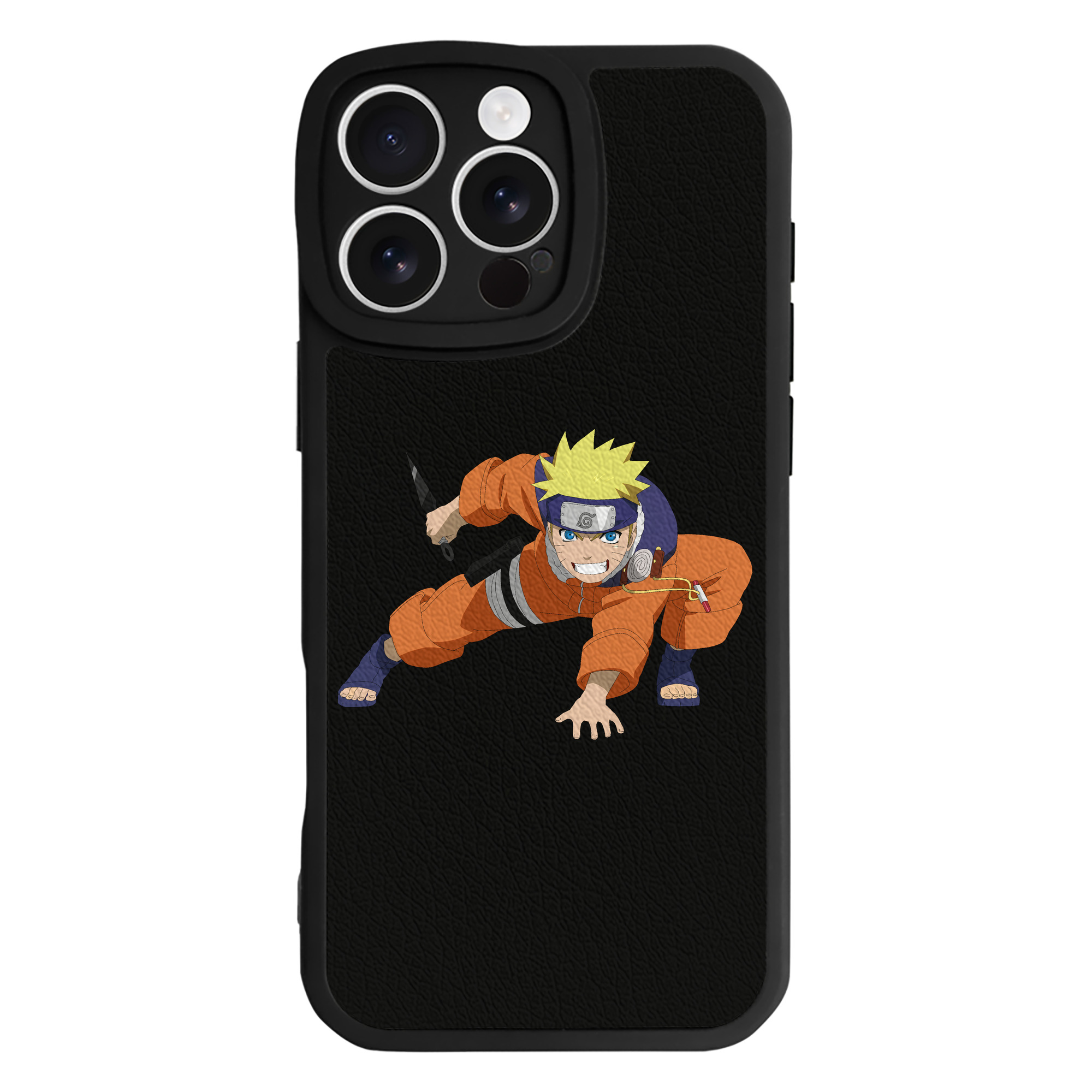 （画像用） NARUTO -ナルト- うずまき ナルト Uzumaki Naruto 【iPhone 16シリーズ対応】シリコンスマホケース（レザー調） 材質：シリコン